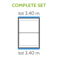 Zinken Dakgootset Zwart voor Zadeldak - Lengte 340 cm - Afbeelding 2